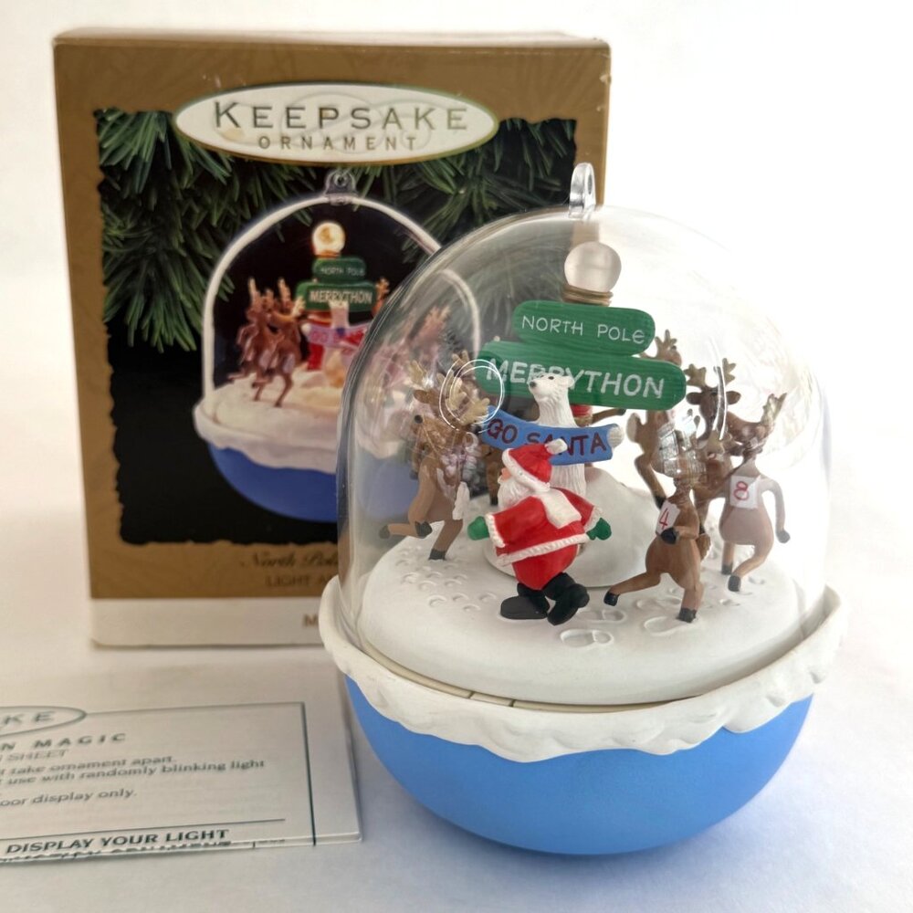 Hallmark Keepsake Christmas Ornament North Pole Merrython Magic Light & Motion